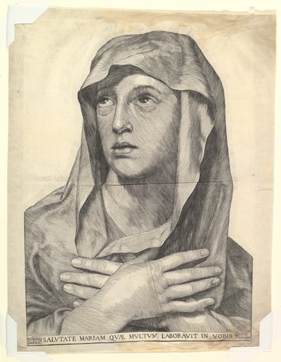 Busto de María con las manos cruzadas de Wilhelm Traut