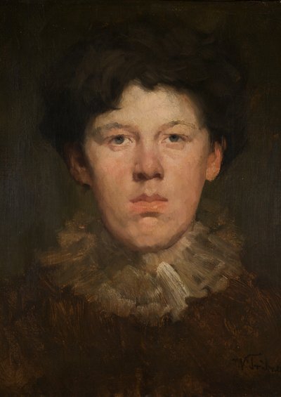 Chico con gorguera de Wilhelm Trübner