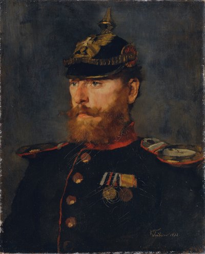 oficial de Landwehr de Wilhelm Trübner