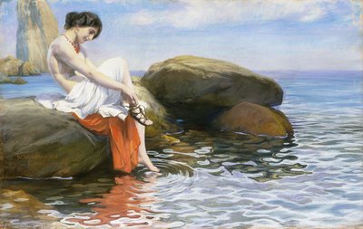 Preparándose para bañarse de Wilhelm Wunderwald
