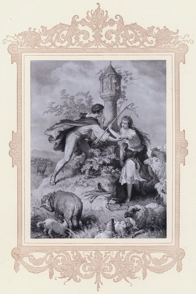 Haideroslein (litografía) de Wilhelm von (after) Kaulbach