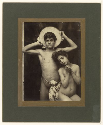 chico y chica desnudos de Baron Wilhelm von Gloeden