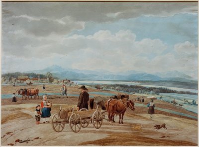 Carro campesino en los Prealpes de Wilhelm von Kobell