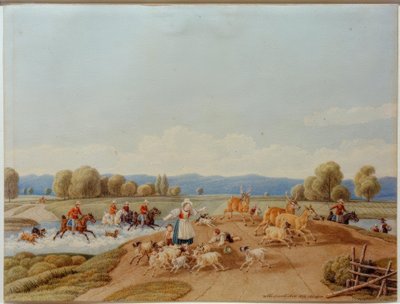 La caza del ciervo de Wilhelm von Kobell