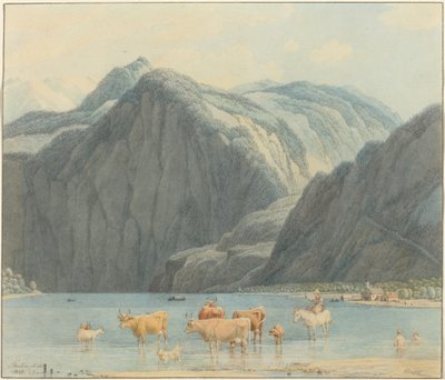 Königsee con los acantilados de San Bartolomé de Wilhelm von Kobell
