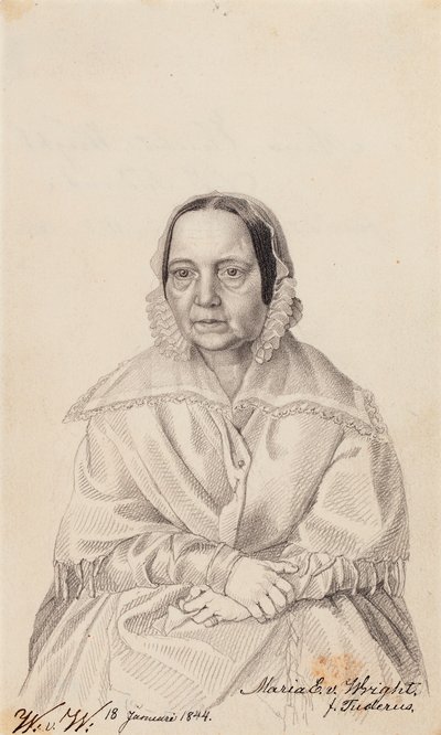 Maria Elisabeth von Wright, madre del artista de Wilhelm von Wright
