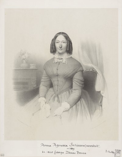 Retrato de Anna Agnesia Bruce-Schimmelpenninck de Wilhelmus Cornelis Chimaer van Oudendorp