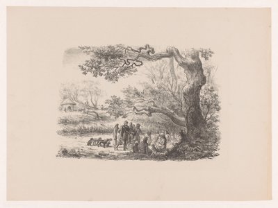 Regreso de la caza Nuestros Ancestros de la Caza Vienen Álbum de arte de WP van Geldorp (título de la serie) de Wilhelmus Petrus van Geldorp