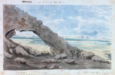 Vista de las pirámides, Egipto, siglo XIX de Wilkinson