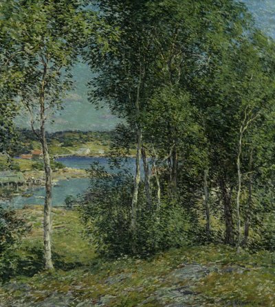 Una familia de abedules de Willard Leroy Metcalf