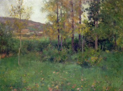 Paisaje de primavera, Giverny de Willard Leroy Metcalf