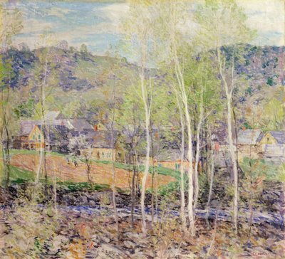 El pueblo en primavera de Willard Leroy Metcalf