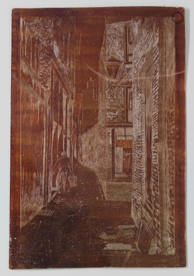Calle vieja en Rijswijk o Scheveningen de Willem Adrianus Grondhout (signed by artist)