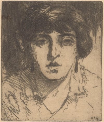 Retrato de una mujer desconocida de Willem Adrianus Grondhout (signed by artist)