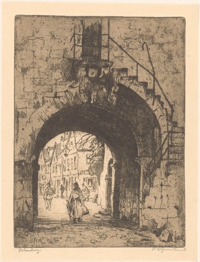 Rothenburg (título original del objeto) de Willem Adrianus Grondhout (signed by artist)