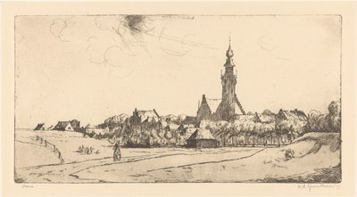 Veere (título original del objeto) de Willem Adrianus Grondhout (signed by artist)
