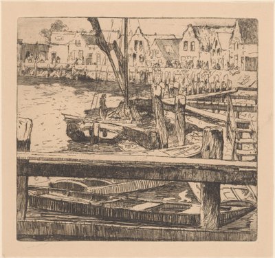 Puerto de Volendam de Willem Adrianus Grondhout