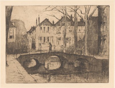 Smidswater en La Haya de Willem Adrianus Grondhout