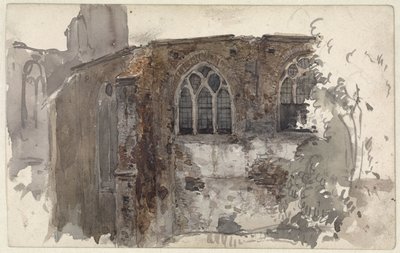 Ruina de una iglesia de Willem Anthonie van Deventer