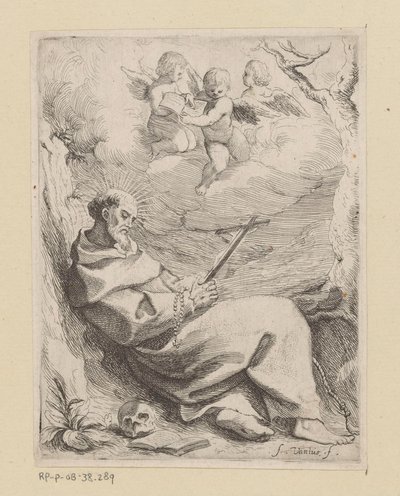 San Francisco de Asís con crucifijo de Willem Basse (attributed to)