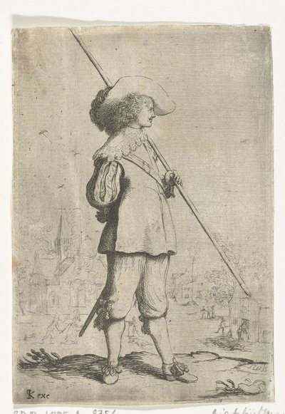 soldado de pie de Willem Basse (attributed to)