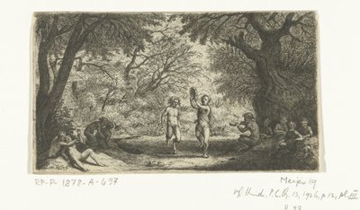 Sátiros de fiesta y ninfas del bosque de Willem Basse
