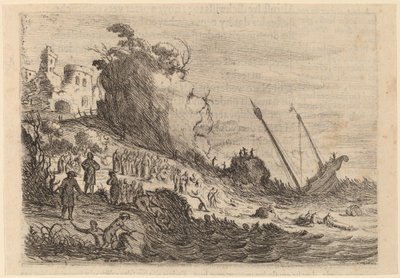 San Pablo naufragado en la isla de Malta de Willem Basse