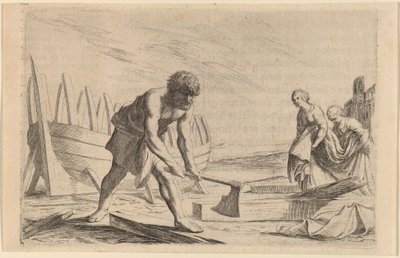 Ulises en la isla de la diosa Calipso de Willem Basse
