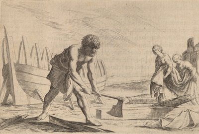 Ulises en la isla de la diosa Calipso, 1634 de Willem Basse