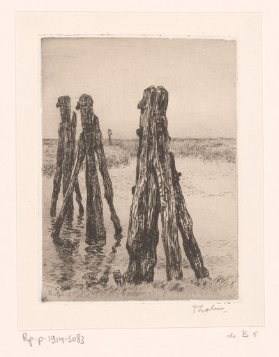 Tres postes de amarre en aguas bajas
Ducdalven (título original) de Willem Bastiaan Tholen (signed by artist)