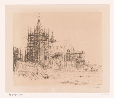 Iglesia en construcción (título original) de Willem Bastiaan Tholen (signed by artist)