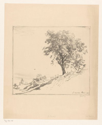 Paisaje con árbol en un dique en Dieren
Árbol en un dique (título original) de Willem Bastiaan Tholen (signed by artist)