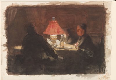 Junto a la lámpara de Willem Bastiaan Tholen