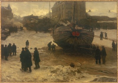 Barcos de pesca en Scheveningen de Willem Bastiaan Tholen