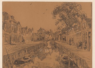 Foso con casas antiguas de Willem Bastiaan Tholen
