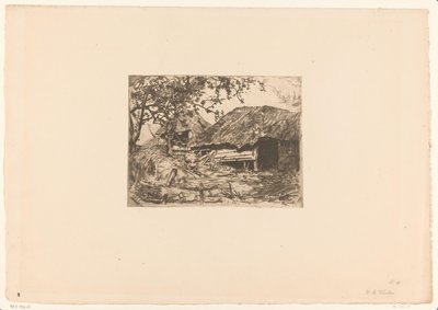 Graneros de paja, un jabalí en el heno delante
Pocilga (título original) de Willem Bastiaan Tholen