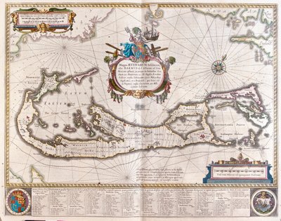 Bermudas, en "Theatrum Orbis Terrarum, sive Atlas Novus" de Willem Blaeu, Amsterdam de Willem Blaeu