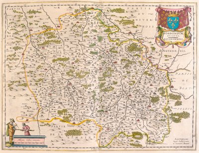Berri, Nivernois, Borbonnois, en "Theatrum Orbis Terrarum, sive Atlas Novus" de Willem Blaeu, Amsterdam. de Willem Blaeu