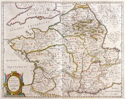 Países de la antigua Francia, en "Theatrum Orbis Terrarum, sive Atlas Novus" de Willem Blaeu, Amsterdam. de Willem Blaeu