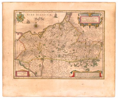 Ducado de Mecklemburgo de Willem Blaeu