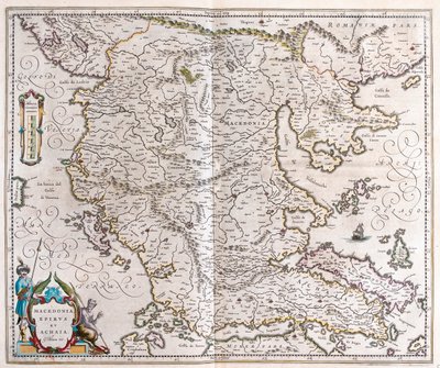 Grecia, Macedonia, Albania, en "Theatrum Orbis Terrarum, sive Atlas Novus" de Willem Blaeu, Amsterdam de Willem Blaeu