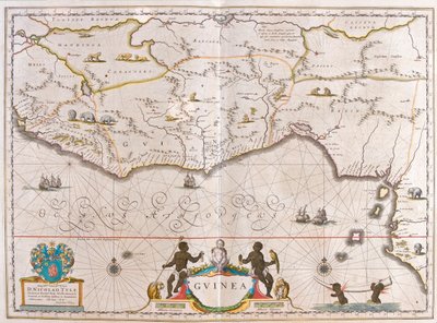 Guinea, en "Theatrum Orbis Terrarum, sive Atlas Novus" de Willem Blaeu, Amsterdam de Willem Blaeu
