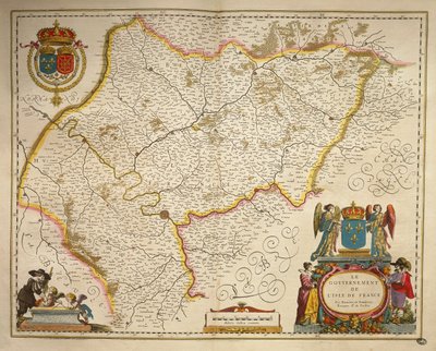 Isla de Francia de Theatrum Orbis Terrarum de Willem Blaeu