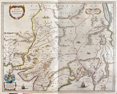 Irán a través del Tíbet, y el norte de la India hasta Birmania, en "Theatrum Orbis Terrarum, sive Atlas Novus" de Willem Blaeu, Amsterdam. de Willem Blaeu