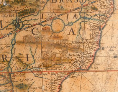 Gran par de globos de biblioteca, el terrestre 1645/48, el celeste después de c.1630 de Willem Blaeu