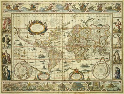 Nova Orbis Geographica ac Totius Terrarum Hydrographica de Willem Blaeu