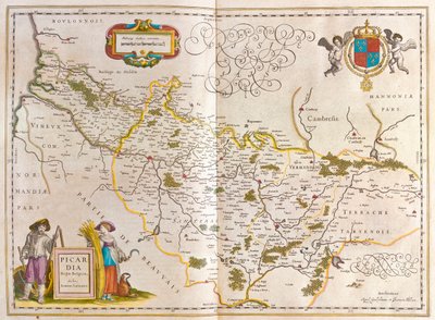 Piccardia, en "Theatrum Orbis Terrarum, sive Atlas Novus" de Willem Blaeu, Amsterdam de Willem Blaeu