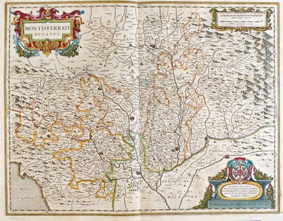 Piemont, Italia, en "Theatrum Orbis Terrarum, sive Atlas Novus" de Willem Blaeu, Amsterdam de Willem Blaeu