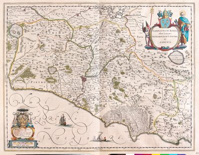 Roma, Italia, en "Theatrum Orbis Terrarum, sive Atlas Novus" de Willem Blaeu, Amsterdam de Willem Blaeu