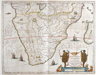 Sudáfrica, en "Theatrum Orbis Terrarum, sive Atlas Novus" de Willem Blaeu, Amsterdam de Willem Blaeu